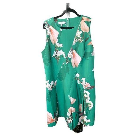 NWT Ted Baker London Luxie Floral Neoprene Skater Dress - Picture 3 of 8